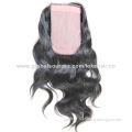 Center Part Human Hair Silk Base Closure, Measures 3*5",Free and 3 Parting Available, OEM Accepted